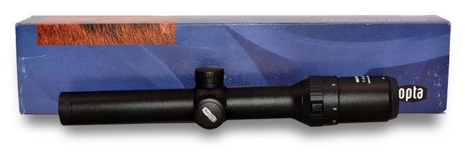 Demo Meopta Meostar R1 1-4x22 RD Kdot Matte Black Rifle Scope-DA315