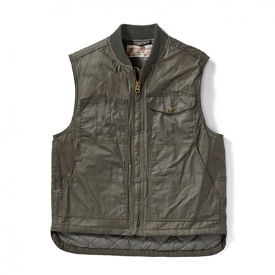 Filson Buckland Cover Cloth Vest OtterGreen L FCO-003932 FIL-10719-OtterGreen-L|FIL-10719-OtterGreen-L