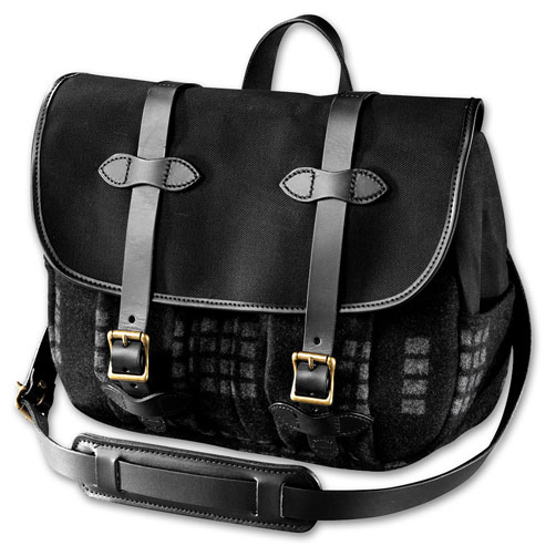 Filson Black Twill/Wool Field Bag FIL-70068-BL