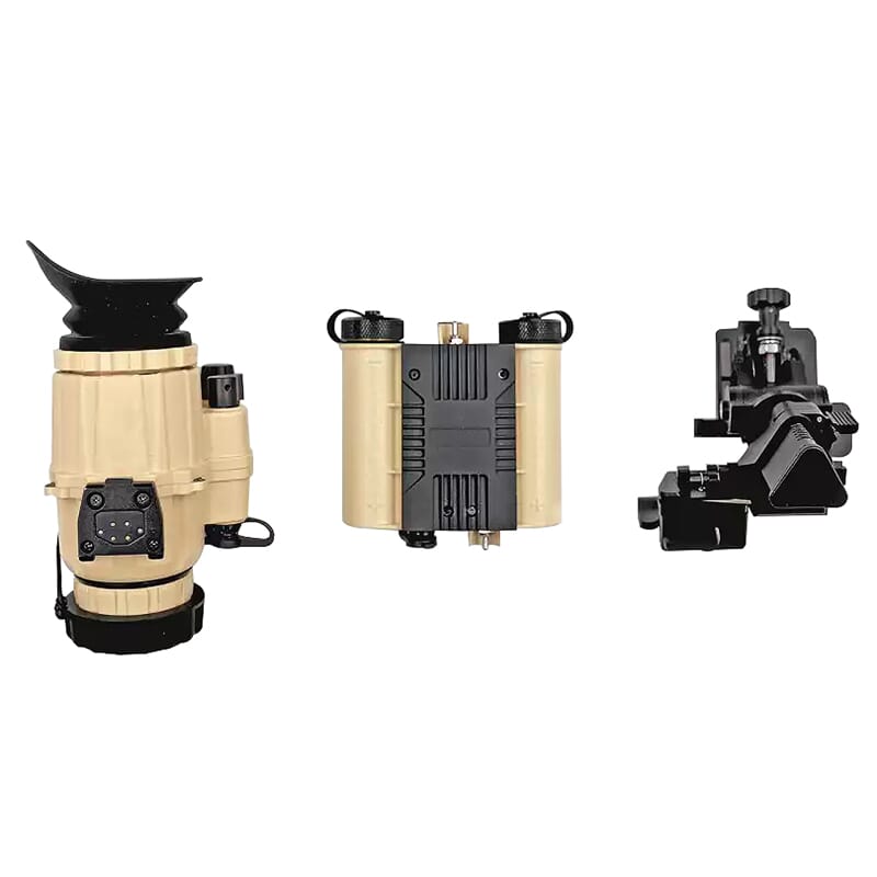 AGM F14-APW Fusion Tactical Monocular w/640x512 50Hz Thermal Sensor & Photonis Gen 2+ 1800-2300 FOM P45-White Phosphor ITT 7152521121012F14