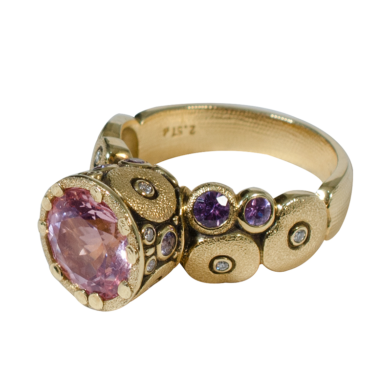 Alex Sepkus 18K and Sapphire & Diamond "Orchard" Ring