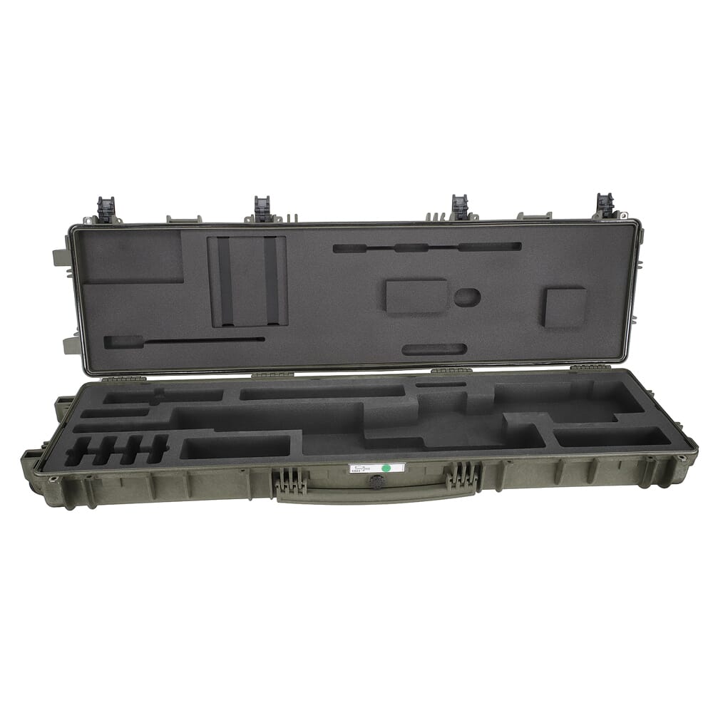Accuracy International USED TRANSIT CASE Explorer Plastic Fitted for AX Rifle Green 6980GR Display Model, Some Minor Scratches On Case UA3091