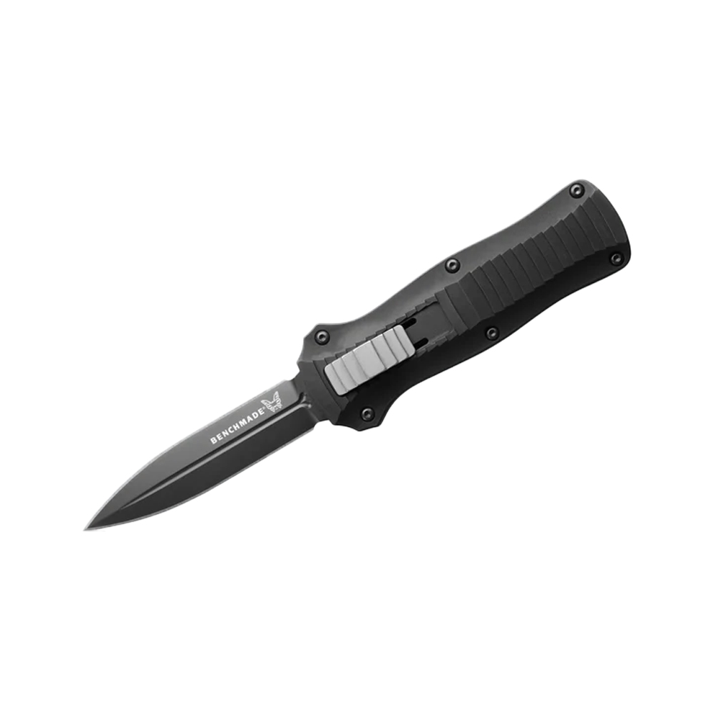 Benchmade McHenry Mini Infidel Out-the-Front Auto Black Aluminum Knife 3350BK