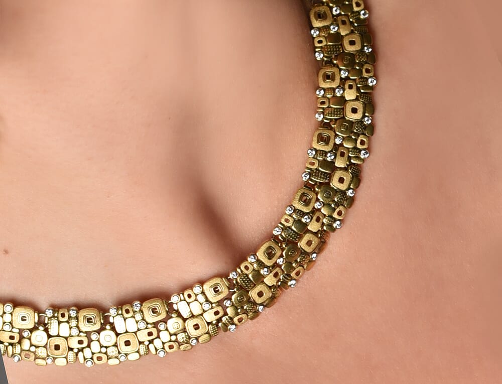 Alex Sepkus 18K and Diamond "Little Windows" Necklace