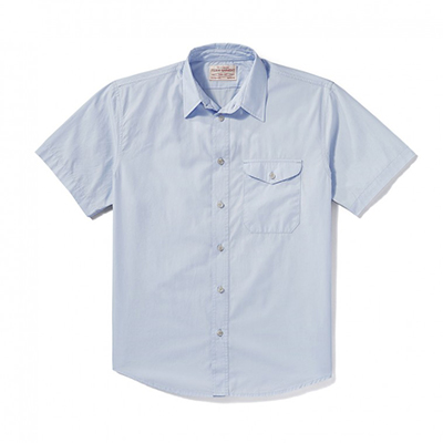Filson Filson'S S/S Feather Cloth Shirt LightBlue L FCO-004257 FIL-10807-LightBlue-L|FIL-10807-LightBlue-L