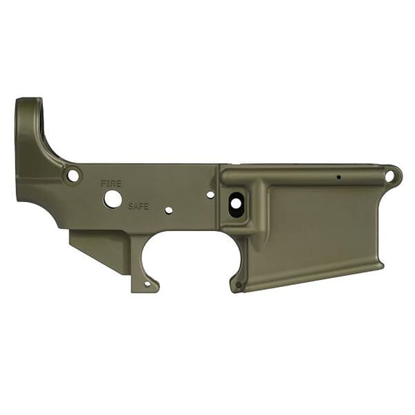 Geissele Super Duty 5.56mm NATO OD Green Stripped Lower Receiver 02-1296-SD-ODG