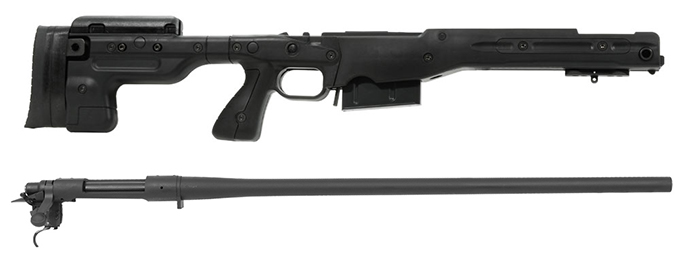 Remington 700P 5R 300 Win Mag with Accuracy International AT Black Fixed Chassis