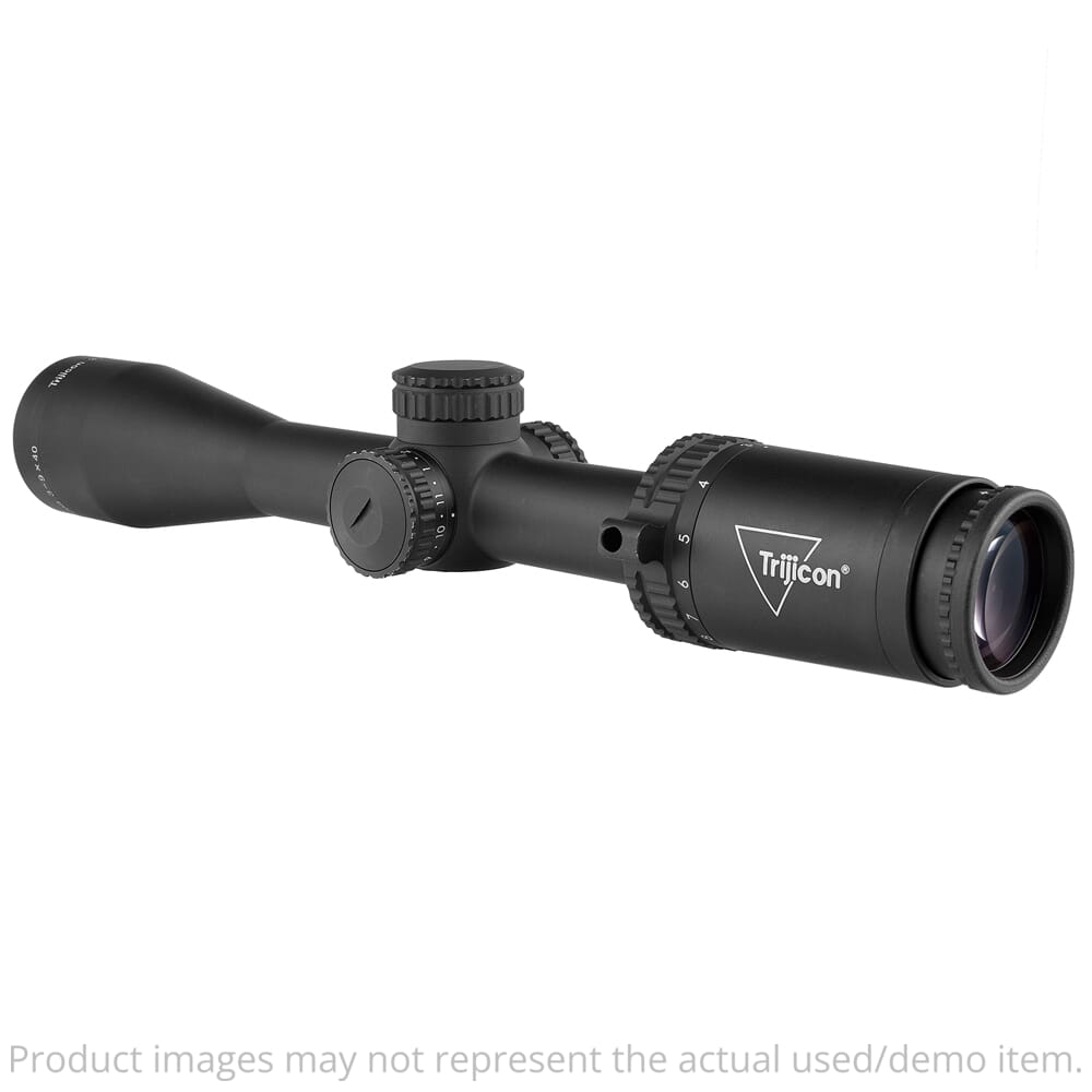 Trijicon USED Credo 3-9x40mm SFP Green Standard Duplex 1" Matte Blk Riflescope w/Low Capped Adjusters CR940-C-2900044 Minor Scratches on Turret UA4972