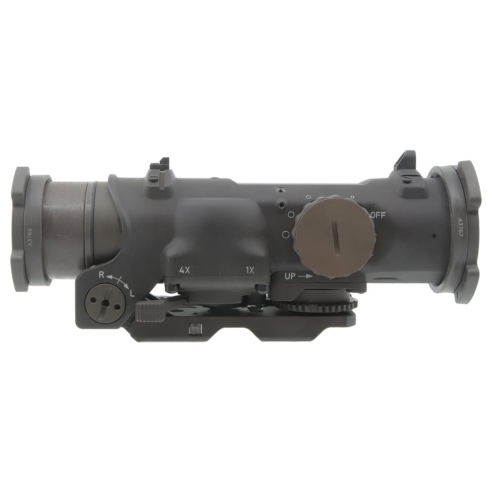 Elcan SpecterDR 1-4x 5.56mm FDE RIflescope w/Flip Covers, ARD & A.R.M.S. Levers DFOV14-F1