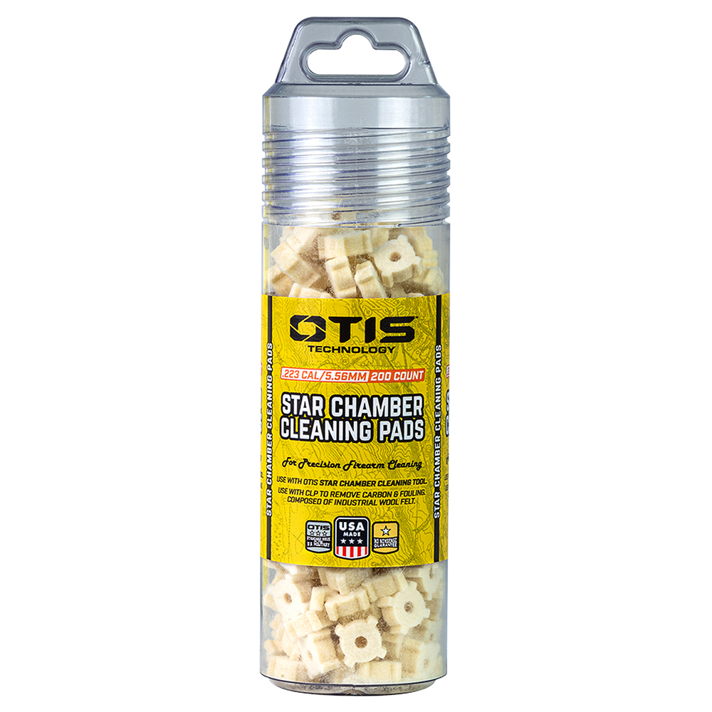 OTIS Star Chamber Cleaning Pads for 5.56mm MSR/AR, 200 Count FG-2715PD-200
