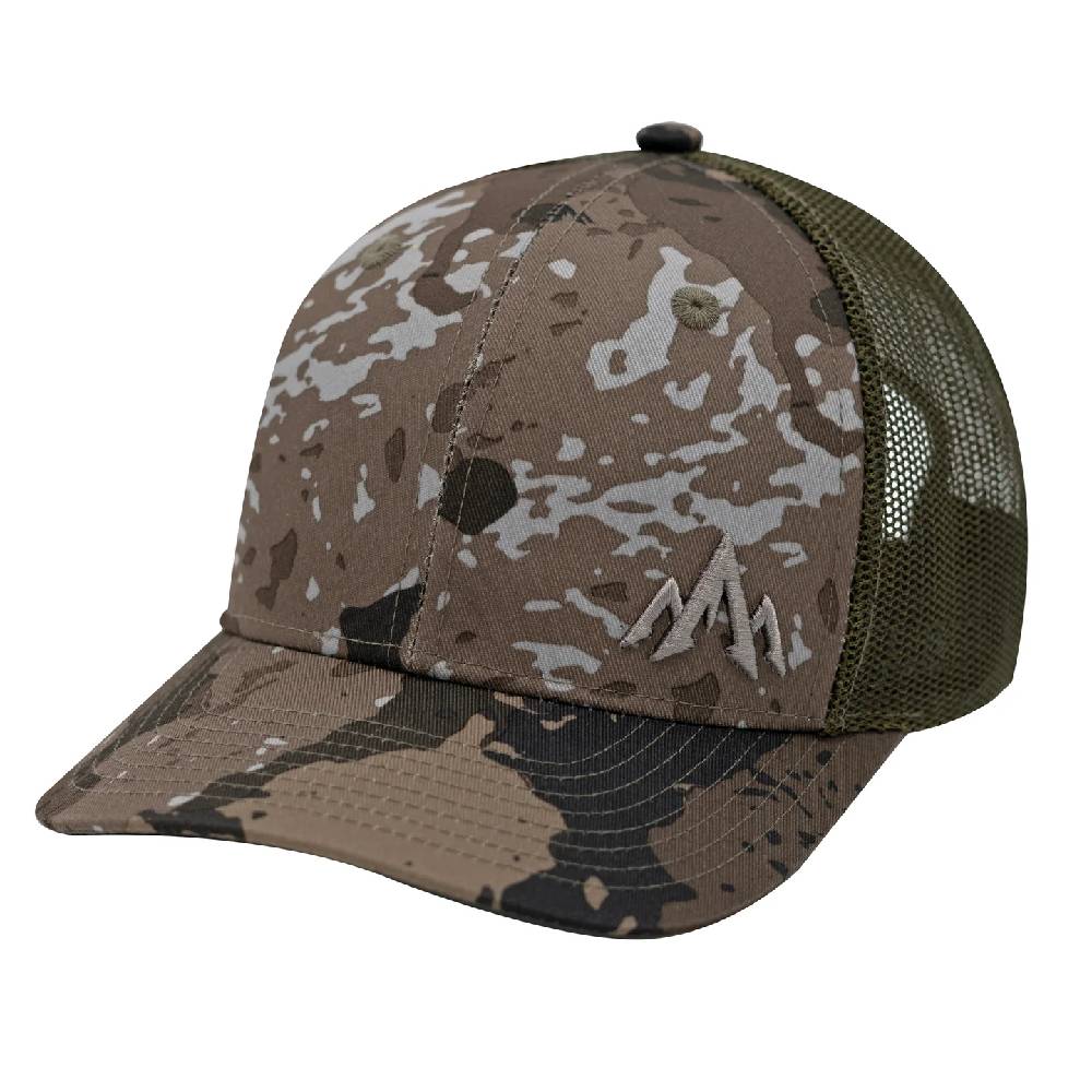 Pnuma Outdoors Hex Camo Trucker Cap Caza OV OSFM CP-HX-OV