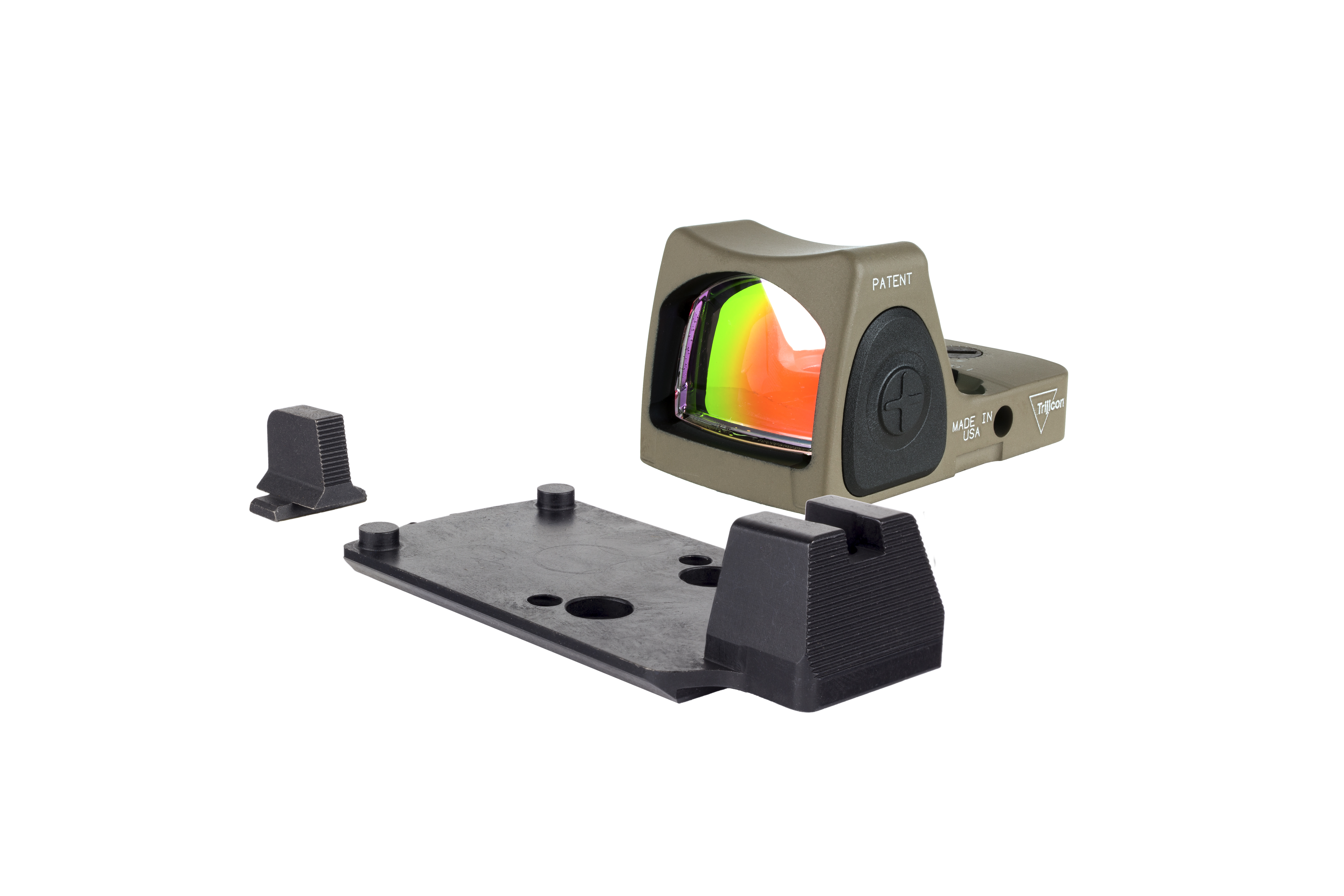 Trijicon Dual Defense™ Kit FDE RMR® Type 2 with M17/18 Mount w/ Integrated noTritium optic height sights RM06-C-700815