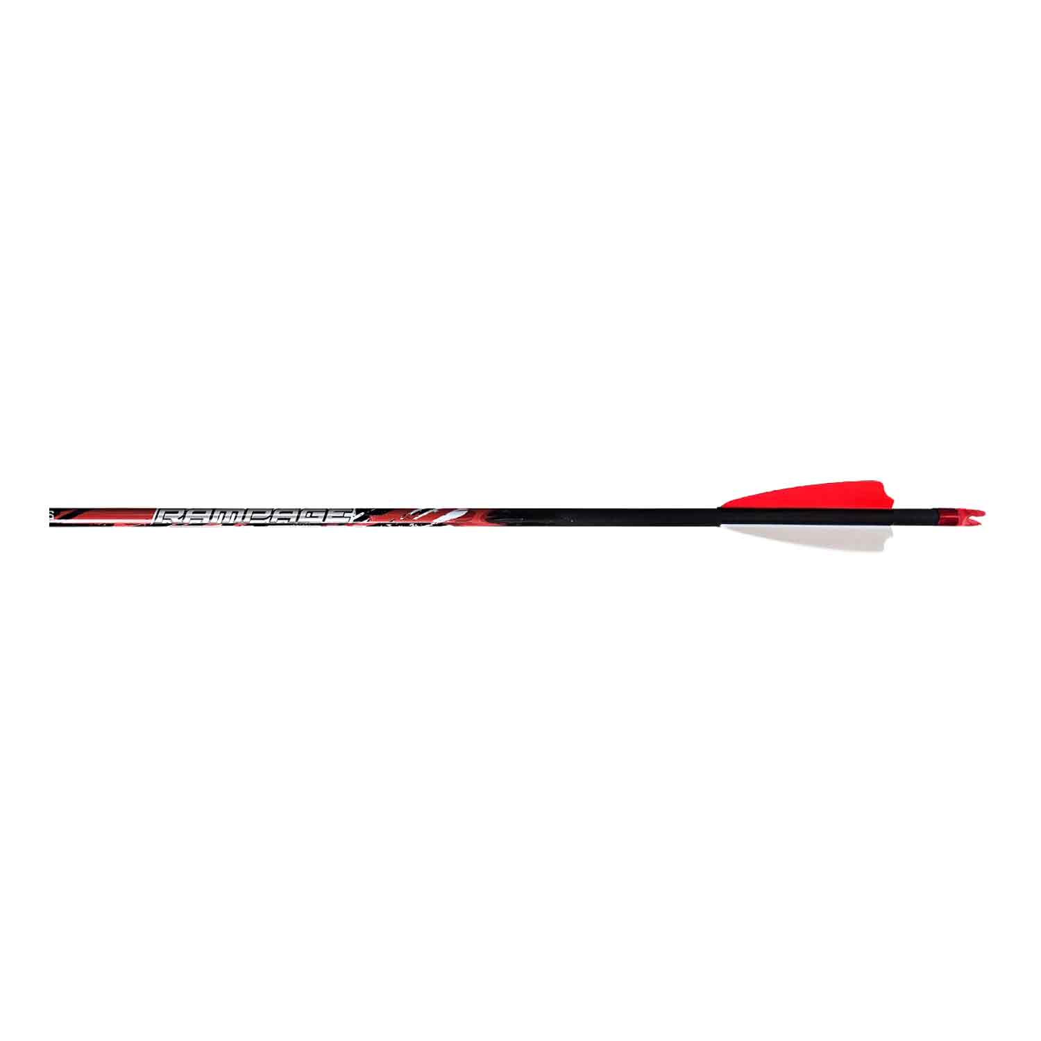 Black Eagle 17/64&quot; Factory Fletched Arrow Rampage 2.5&quot; Shield Cut 6 Pk .003&quot;-400 33832