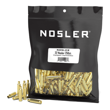 Nosler Brass - 22 Nosler (250ct) Bulk Brass Bag 10068