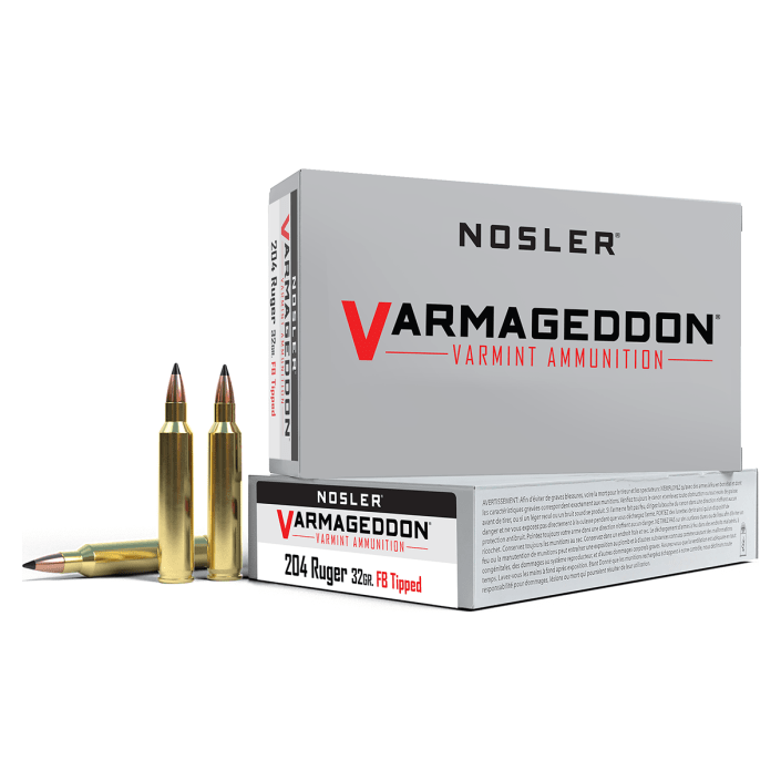 Nosler Varmageddon VGA - 204 Rug 32g VG FBT (20ct) Ammunition 65115