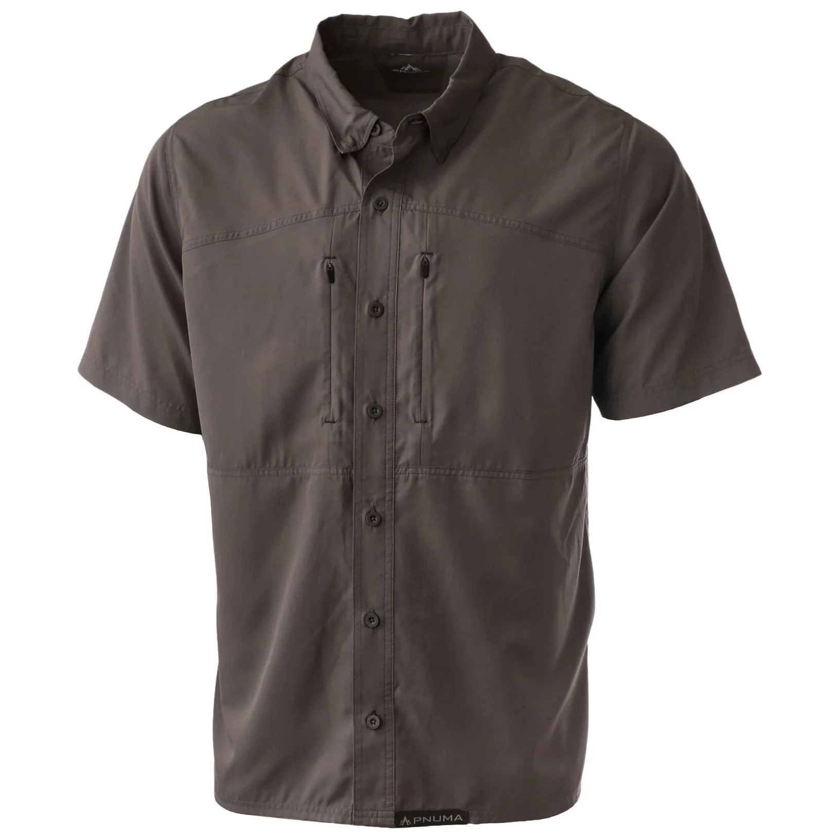 Pnuma Outdoors Short Sleeve Shooting Shirt, Graphite Gray Color 3XL PSSSSPXXX