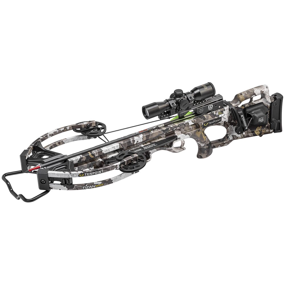 TenPoint Titan De-Cock PRE-SIGHTED Crossbow w/ACUdraw 50 SLED & Pro-View Scope, Vektra CB22047-7527