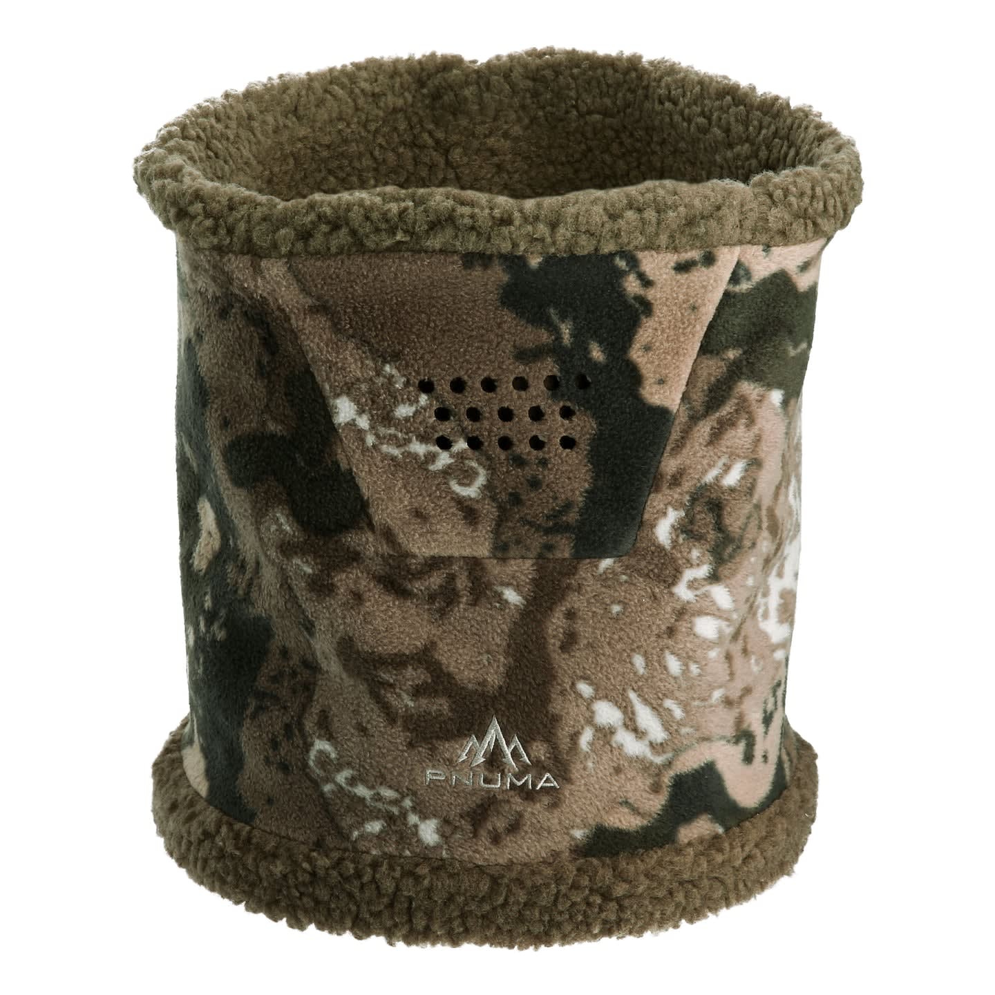 Pnuma Outdoors Highpoint Neck Gaiter, Caza OV Camo HP-NG-OV