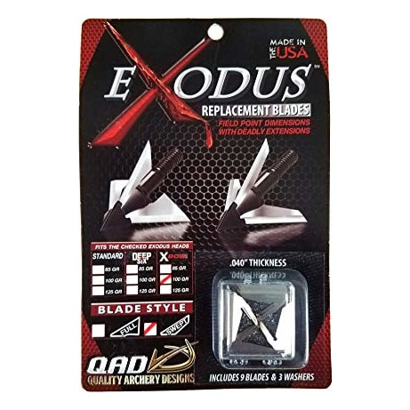 QAD Exodus Crossbow Replacement 100gr Swept Blade Broadhead BCR100-S
