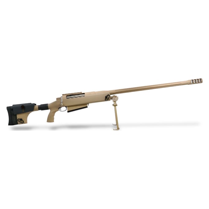 McMillan RH Tac 50 BMG 29" barrel Tan with bipod and one mag
