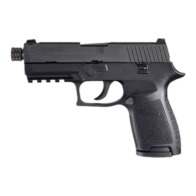 Black Nitron Finish, SLITE Night Sights, Threaded Barrel (13.5x1 LH), 15rd Magazine 250C-9-BSS-TB