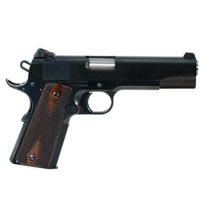 Turnbull 1911 Checker, BT, SS Bull Barrel, Kensight (Blue) Goverment double diamond wood grips MPN TB-P3-G-B