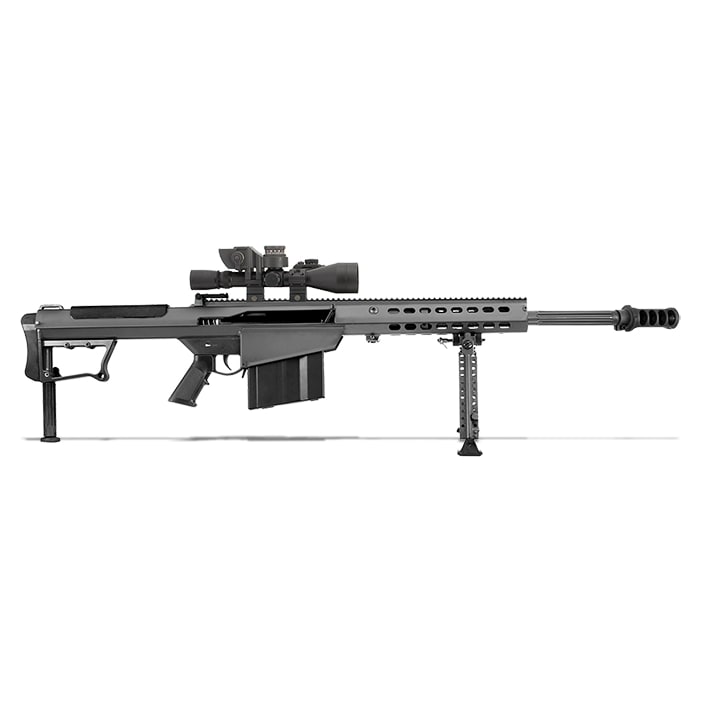 Barrett M107A1 Black 20" Leupold Mark 4 M1, Rings, BORS 14017