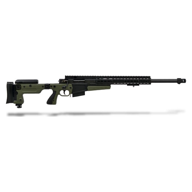 AX .308 24" Plain Barrel, SAS Brake, Butt Spike, Green, Flush Cups, Quick Butt, Quick Cheek, 16" tu