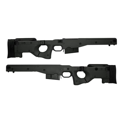 AICS Chassis System 2.0 Black 300 Win Mag Left Hand Folding Stock - Long Action