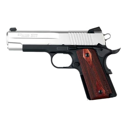 RCS, Dehorned, Alloy Frame, Two-Tone Finish, Low Profile Night Sights, Wood Gips 1911CO-45-TSS-RCS