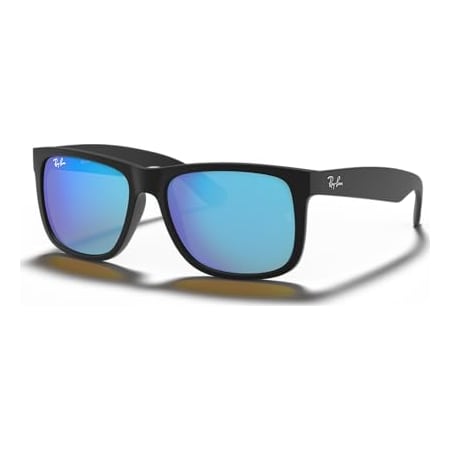 Ray-Ban Justin Rubber Black Blue Flash 0RB4165-6225551
