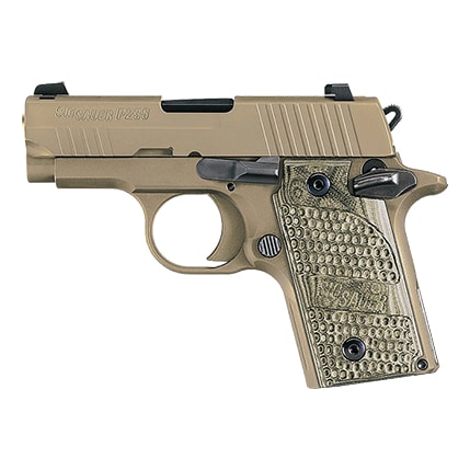 SCORPION, Flat Dark Earth Finish, SLITE Night Sights, AMBI Safety, Hogue G-10 Grips 238-380-SCPN