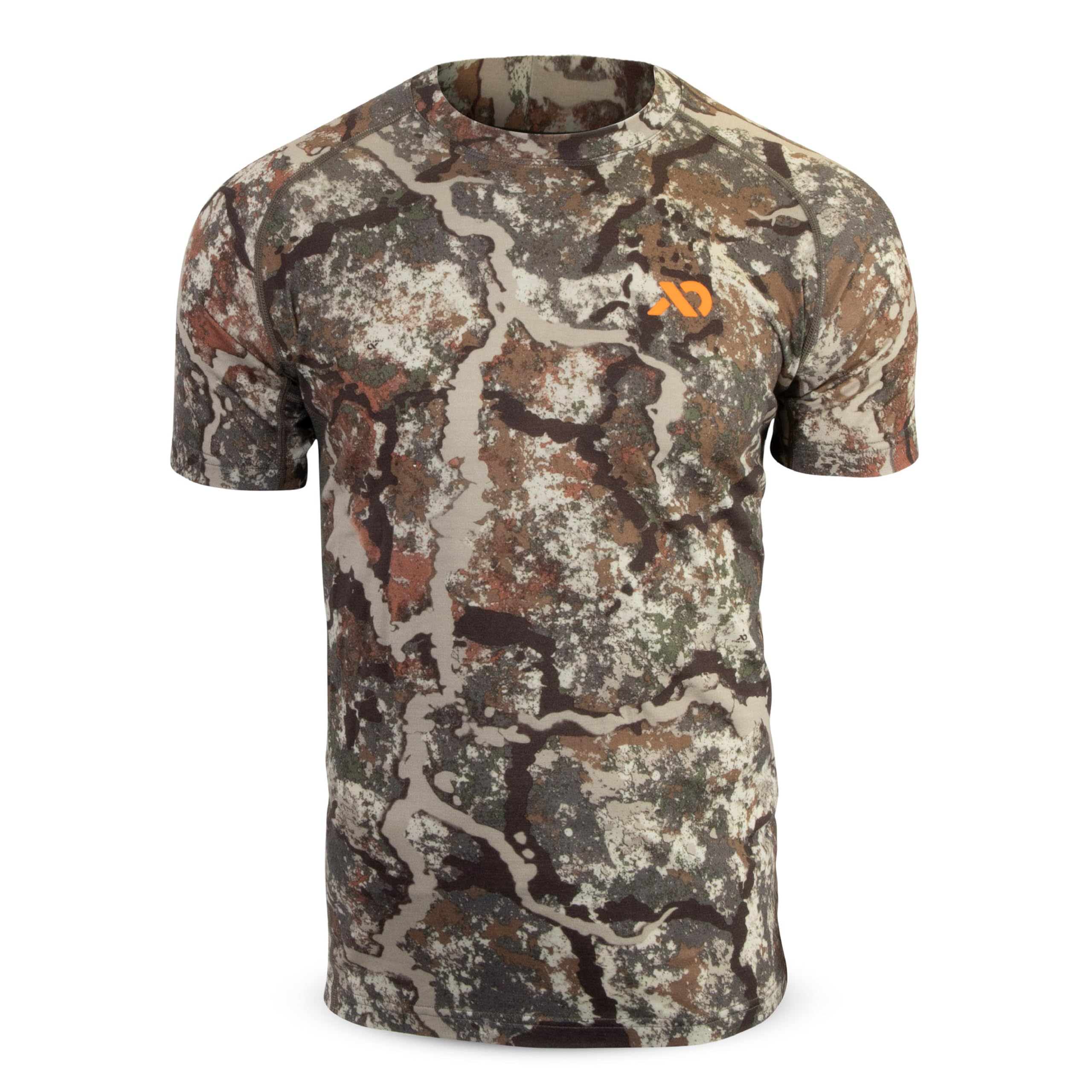 First Lite Men's Wick Short Sleeve Crew Specter MTWSCSP