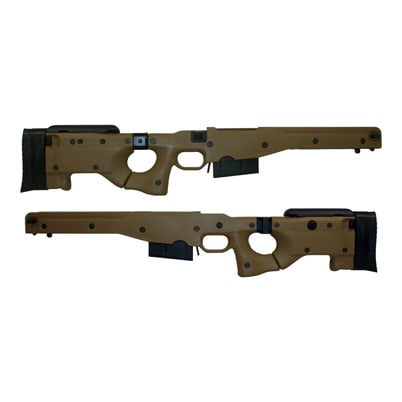 AICS Stock 2.0 Dark Earth .338 Left Hand Folding Stock - Long Action