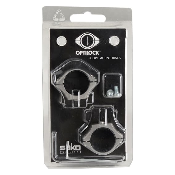Sako Optilock Rings 1 inch X-Low Stainless-UA591