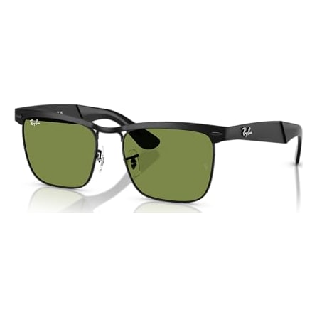 Ray-Ban Wayfarer Deluxe Matte Black Green 0RB3875-0064E56
