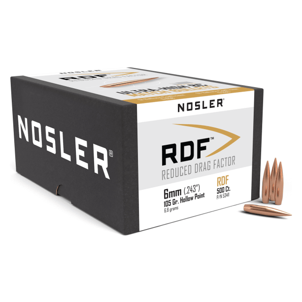 Nosler RDF RDF - 6mm 105g HPBT (500ct) Bullets 53411