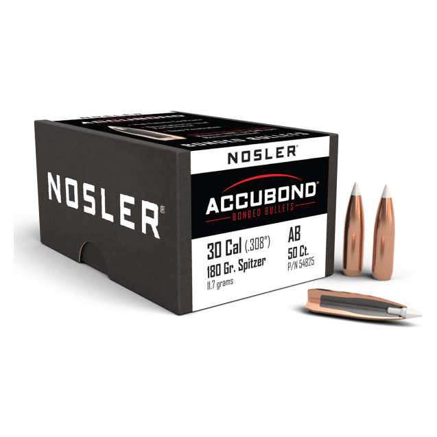 Nosler AccuBond AB - 30 180g SP (50ct) Bullets 54825