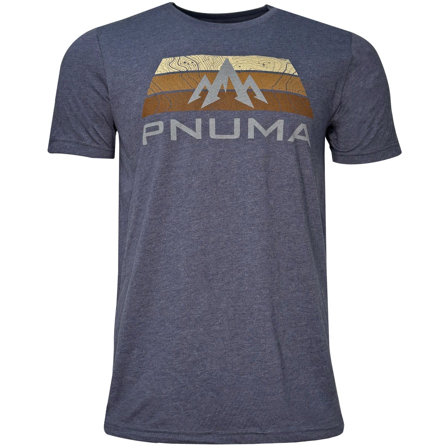 Pnuma Outdoors Topo Tee Shirt, Navy Color XL SS-TS-TP-NV-XL