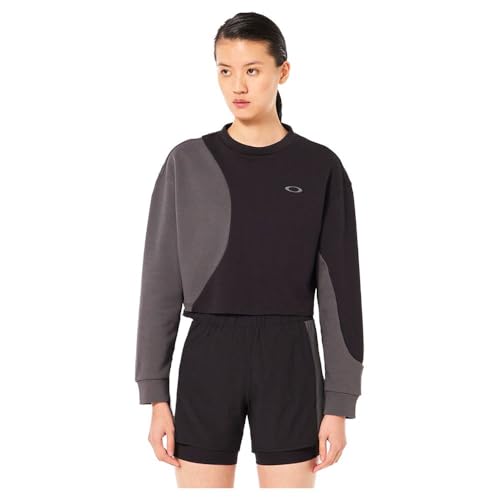 Oakley W Pursuit Cruise Crop SweatShirt Blackout/Uniform Grey FOA500625-96I