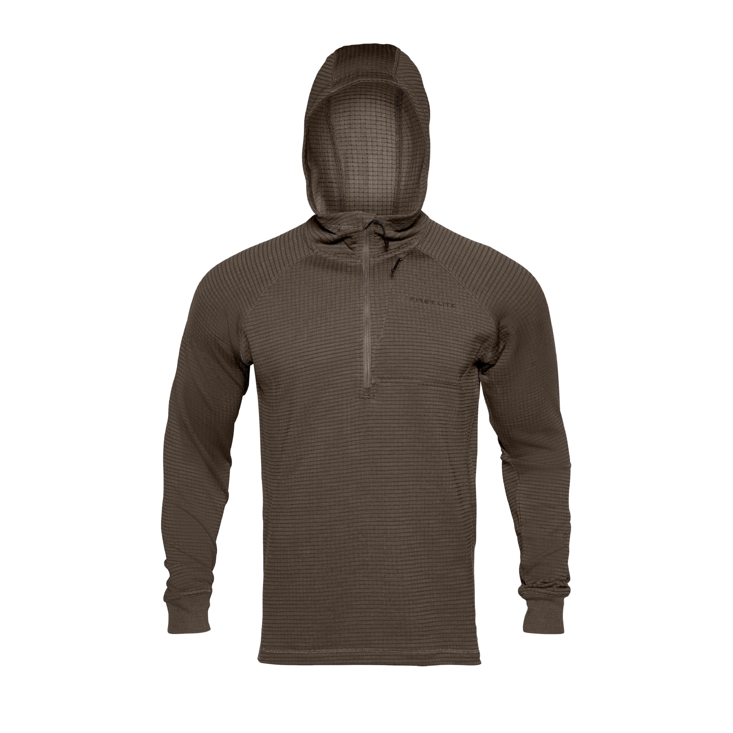 First Lite Men's ThermaGrid Merino Hoody Morel XL MBTGHMRXL