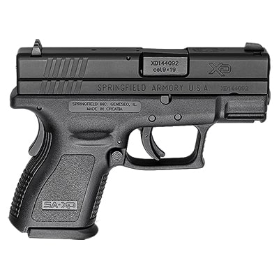Springfield Armory XD Defender 9mm 13rd 3" Sub-Compact Black Pistol (1 mag) XDD9801HC
