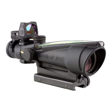 Trijicon ACOG 3.5x35 Dual Illuminated Green Chevron .223 Ballistic Reticle w/ TA51 Mount Adjustable 100238