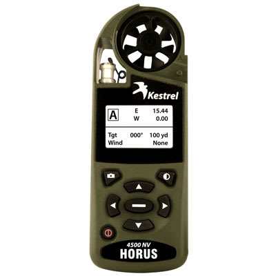 Kestrel 4500 Shooters Weather Meter with Horus Ballistics Calculator Olive Drab 4500H 0845HOLV