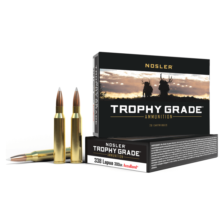 Nosler Trophy Grade TGA - 338 Lapua 300g AB SP (20ct) Ammunition 49323