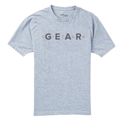 Sitka Gear Tee SS Heather Grey Medium 20074-HG-M