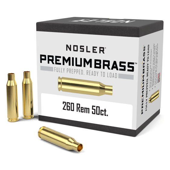 Nosler Premium Brass Box - 260 Rem (50ct) 11354