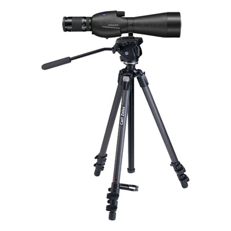 Zeiss DiaScope 85 T* FL Straight Spotting Scope w/Variable 20-75x Eyepiece & Carbon Tripod 000000-1900-635