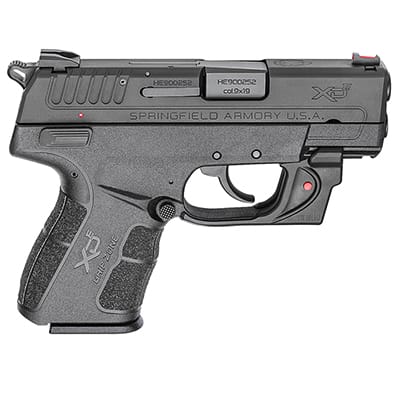 Springfield XDE 9mm 3.3" Black Red Viridian Laser w/ 2 magazines XDE9339BVR