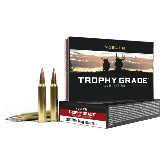 Nosler Trophy Grade (Long Range) TGA - 300 Win Mag 190g ABLR SP (20ct) Ammunition 60126
